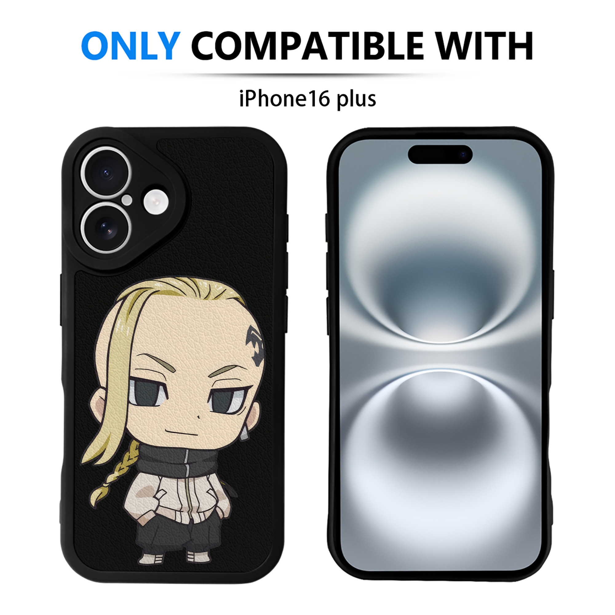 （画像用） 東京リベンジャーズ Tokyo Revengers 【iPhone 16シリーズ対応】シリコンスマホケース（レザー調） 材質：シリコン